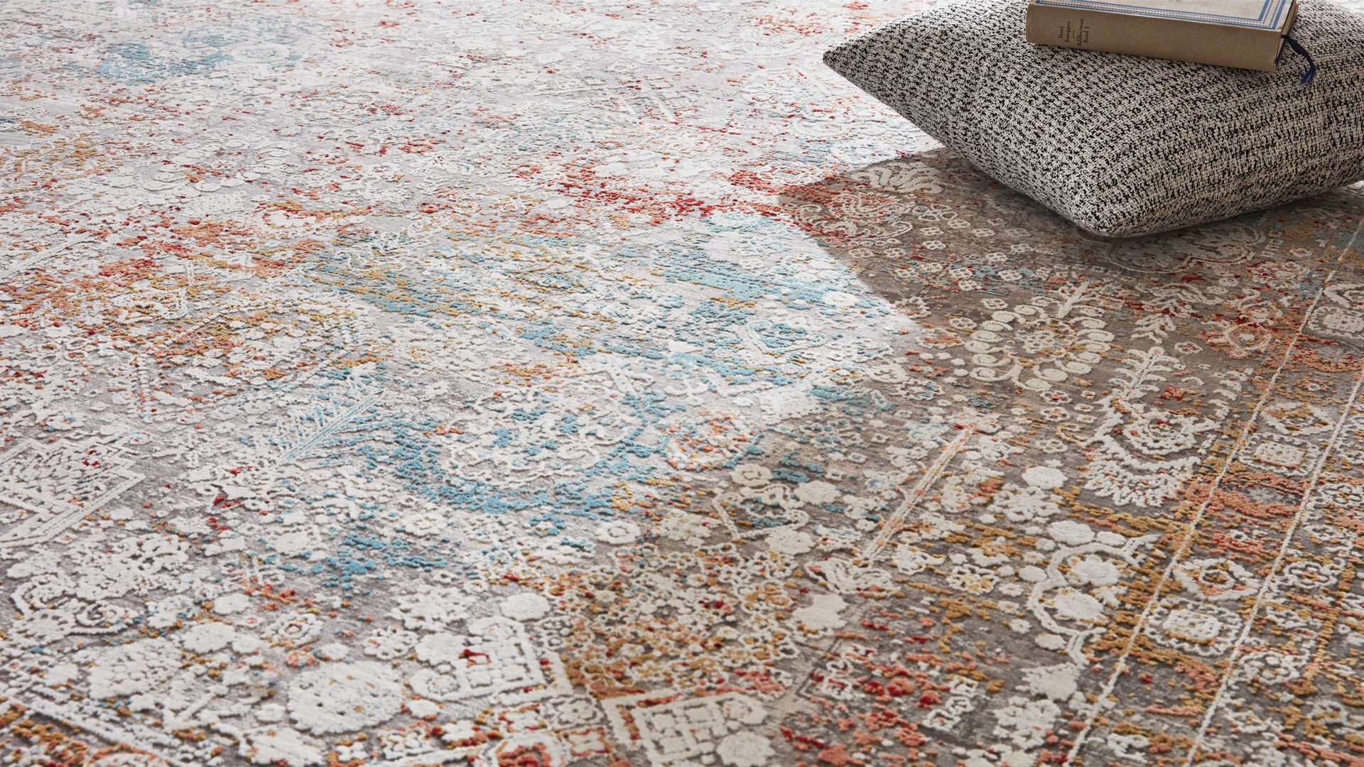 Webteppich Interliving aus Mischgewebe in Mehrfarbig Interliving Teppich Serie L-8610 Multicolor 598 – ca. 140 x 200 cm