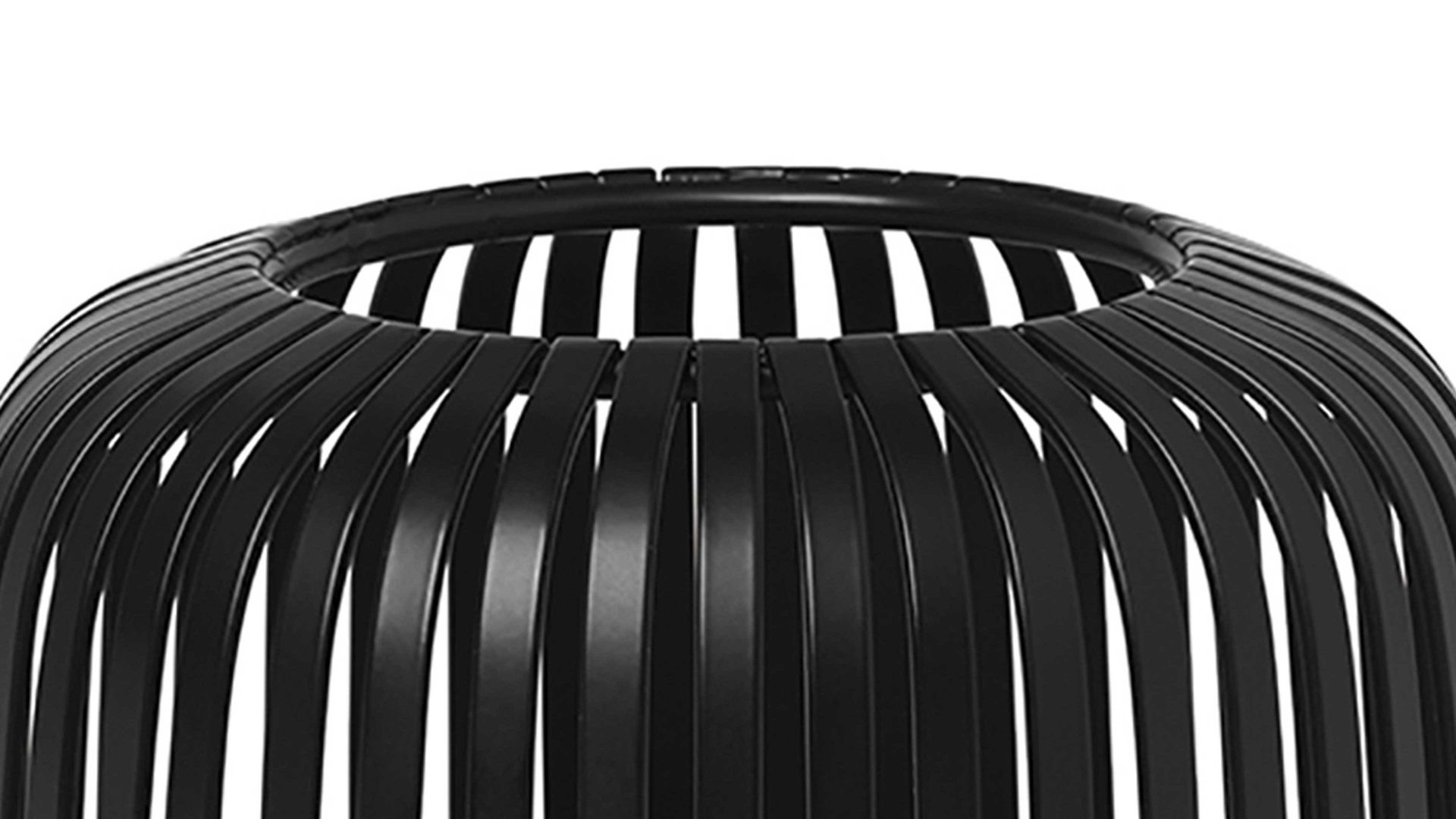 Windlicht Blomus aus Metall in Schwarz blomus Laterne Lito schwarzer Stahl – Höhe ca. 10 cm