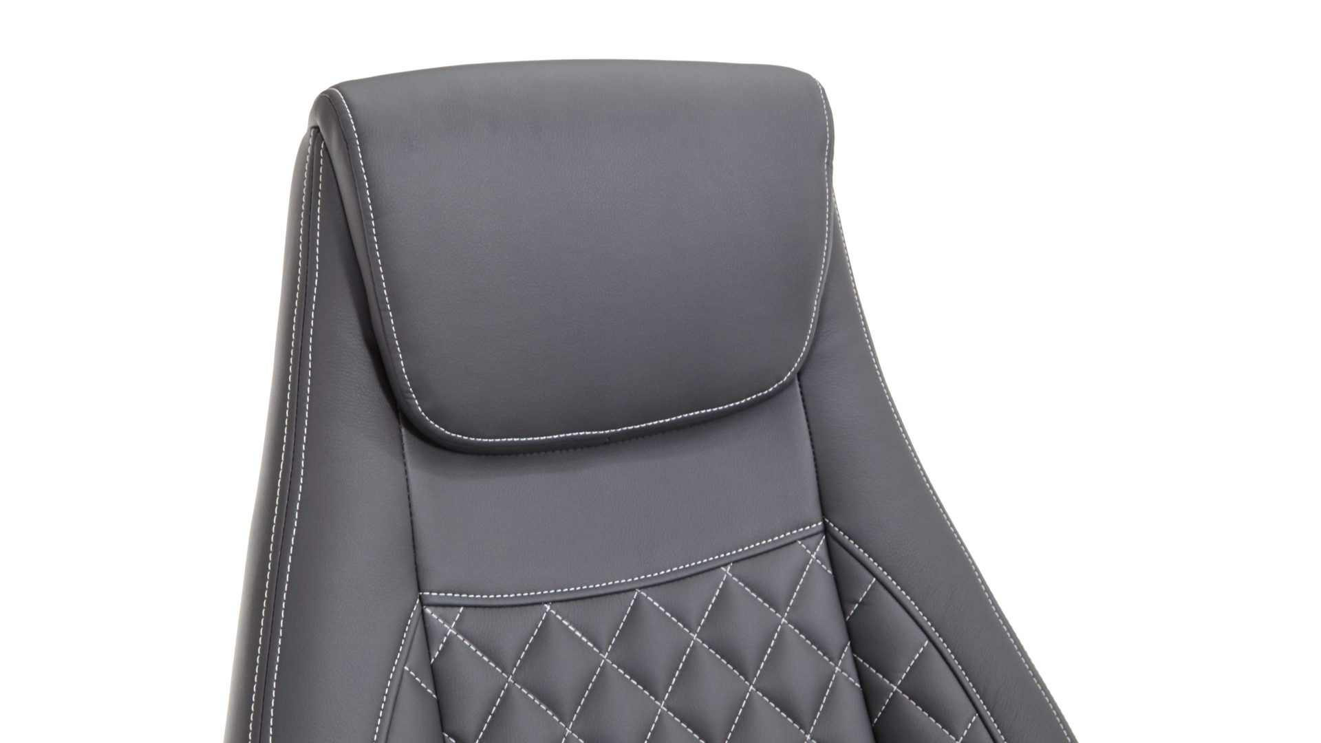 Chefsessel Duo collection aus Stoff in Anthrazit Chefsessel Moritz als bequemer Drehstuhl anthrazitfarbenes Kunstleder & silberfarbenes Drehkreuz