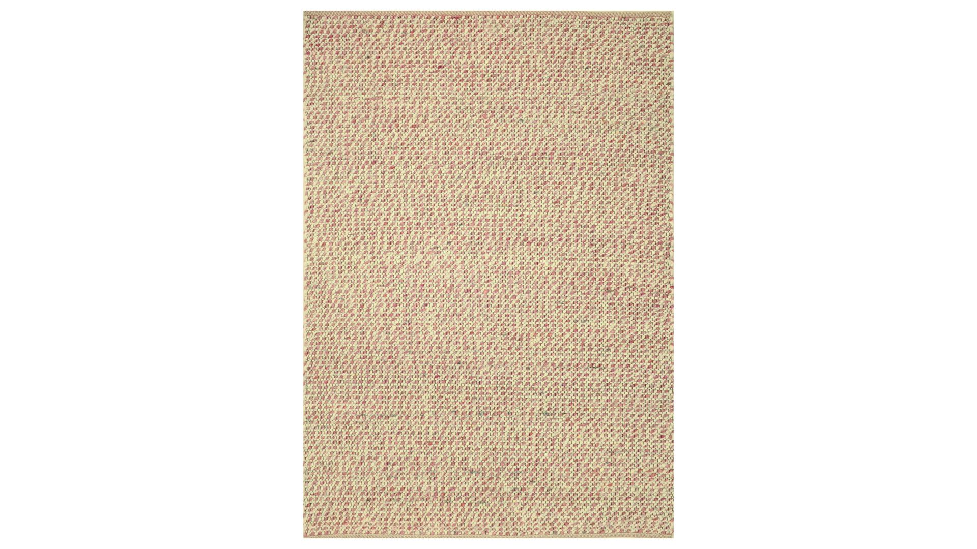 Handwebteppich Interliving aus Naturfaser in Pastell Interliving Teppich Serie B-8001 Rosè – ca. 140 x 190 cm
