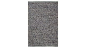 Handwebteppich Interliving aus Naturfaser in Dunkelblau Interliving Teppich Serie B-8001 oceanfarbene Schurwolle – ca. 140 x 190 cm