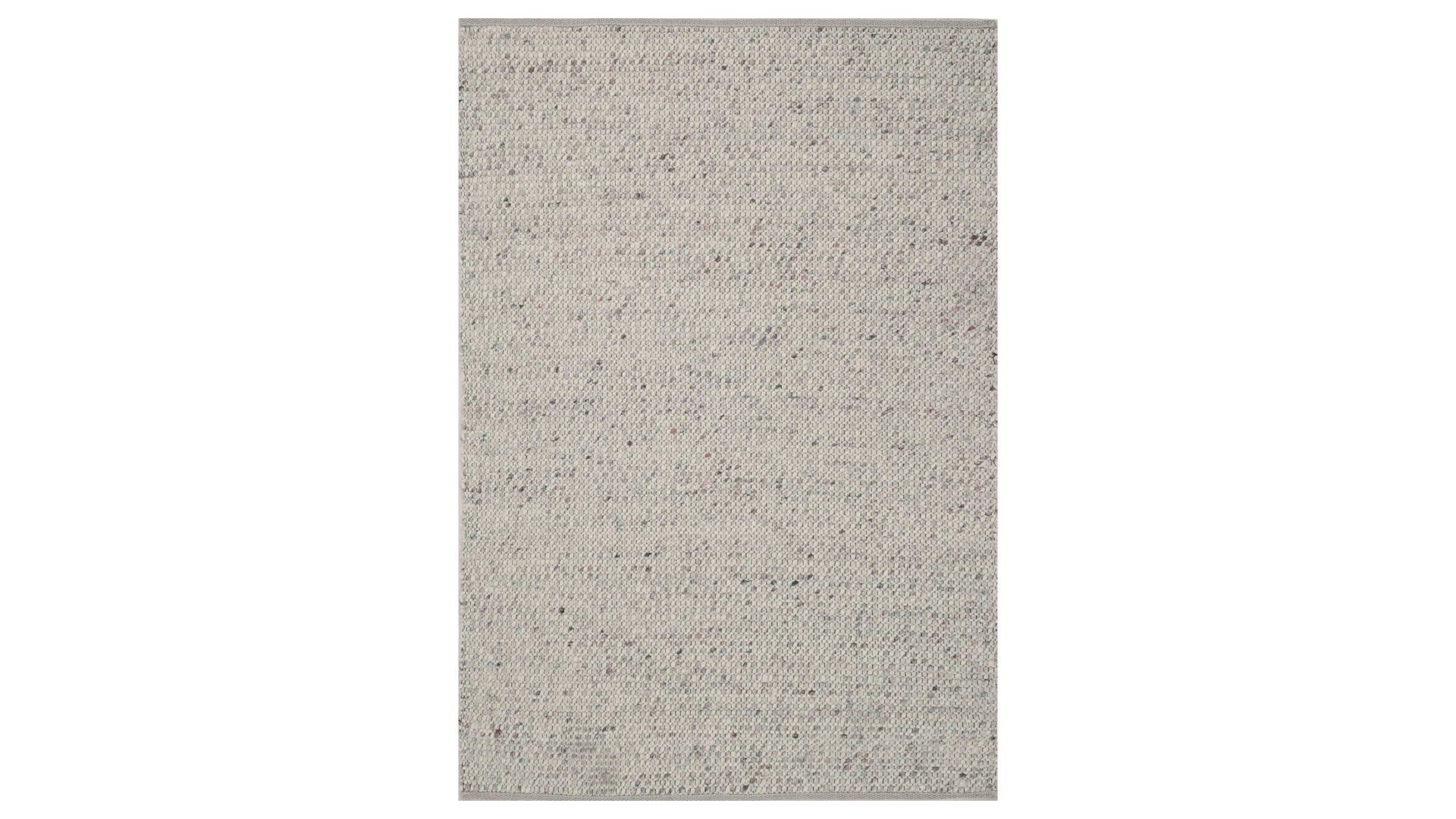Handwebteppich Interliving aus Naturfaser in Beige Interliving Teppich Serie B-8001 sandfarbene Schurwolle – ca. 140 x 190 cm