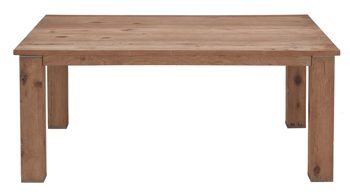 Auszugtisch WOODS & TRENDS aus Holz in Holzfarben WOODS & TRENDS Auszugtisch Canova railwaybraunes Eichefurnier & Metall – ca. 100-240 x 100 cm