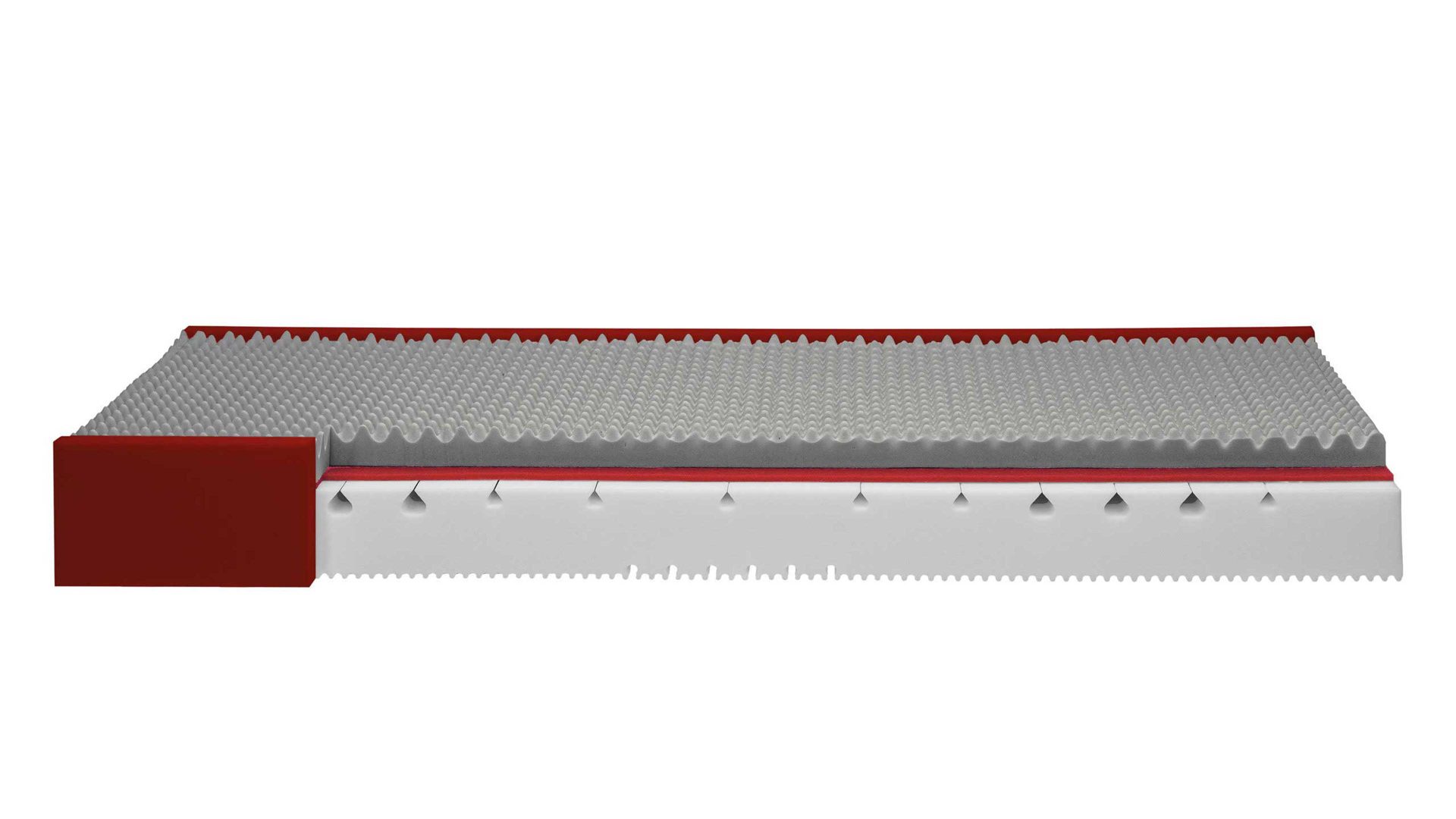 Kaltschaummatratze Interliving aus Stoff in Weiß Interliving Matratze Medikontur 1914 Kaltschaum, H4 – Liegefläche ca. 100 x 190 cm