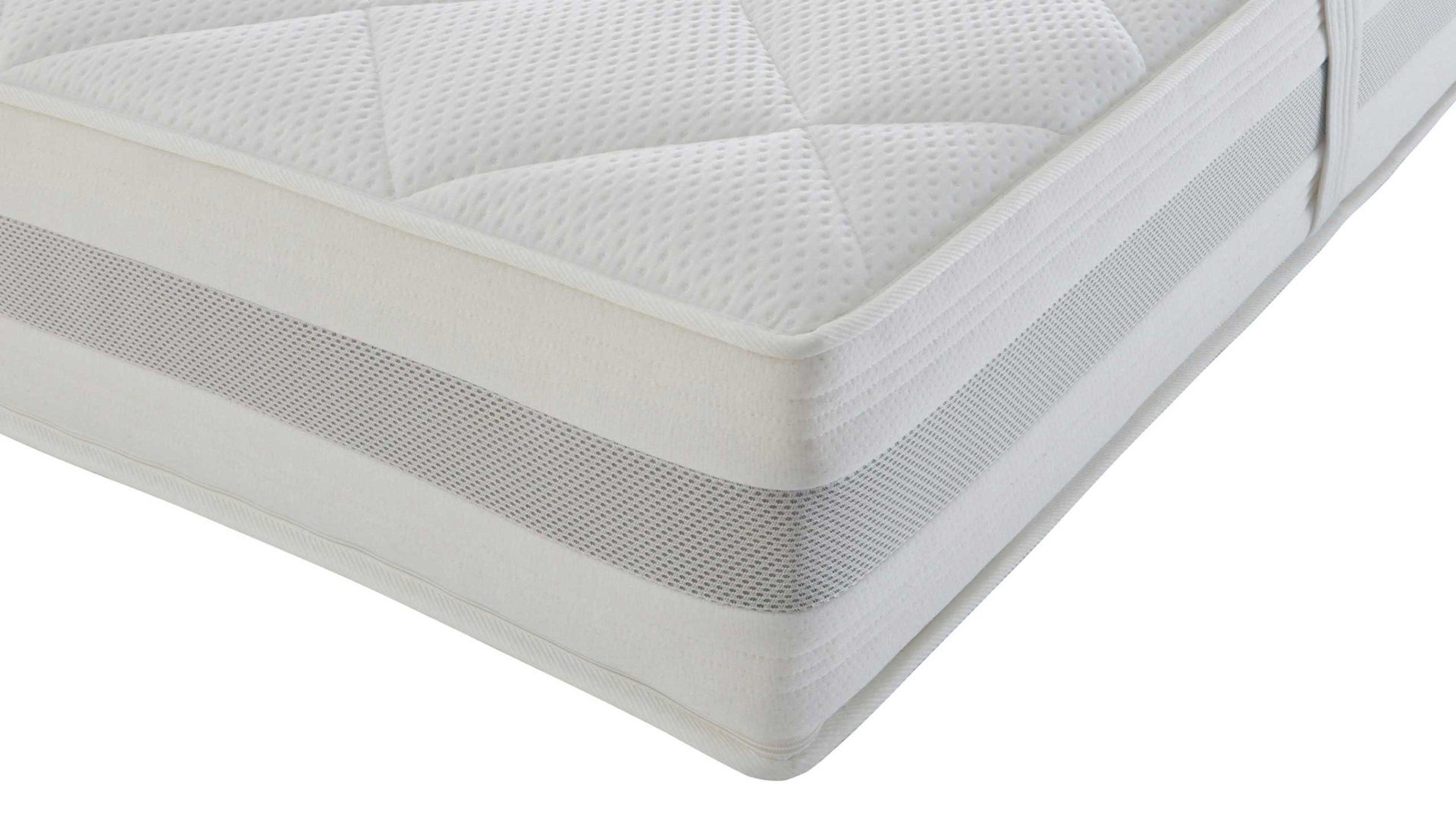 Kaltschaummatratze Interliving aus Stoff in Weiß Interliving Matratze Medikontur 1914 Kaltschaum, H2 – Liegefläche ca. 160 x 200 cm