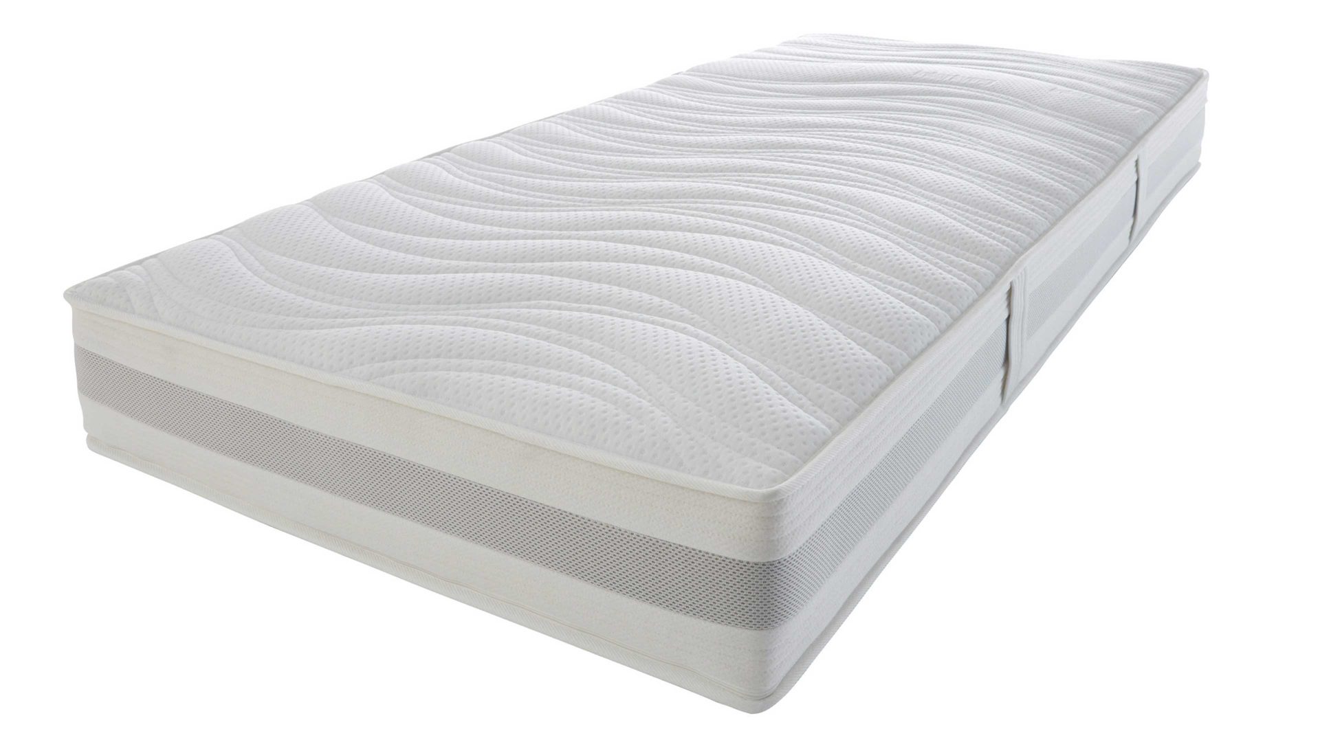 Federkernmatratze Interliving aus Stoff in Weiß Interliving Matratze Medikontur 1913 Taschenfederkern, H2 – Liegefläche ca. 100 x 200 cm