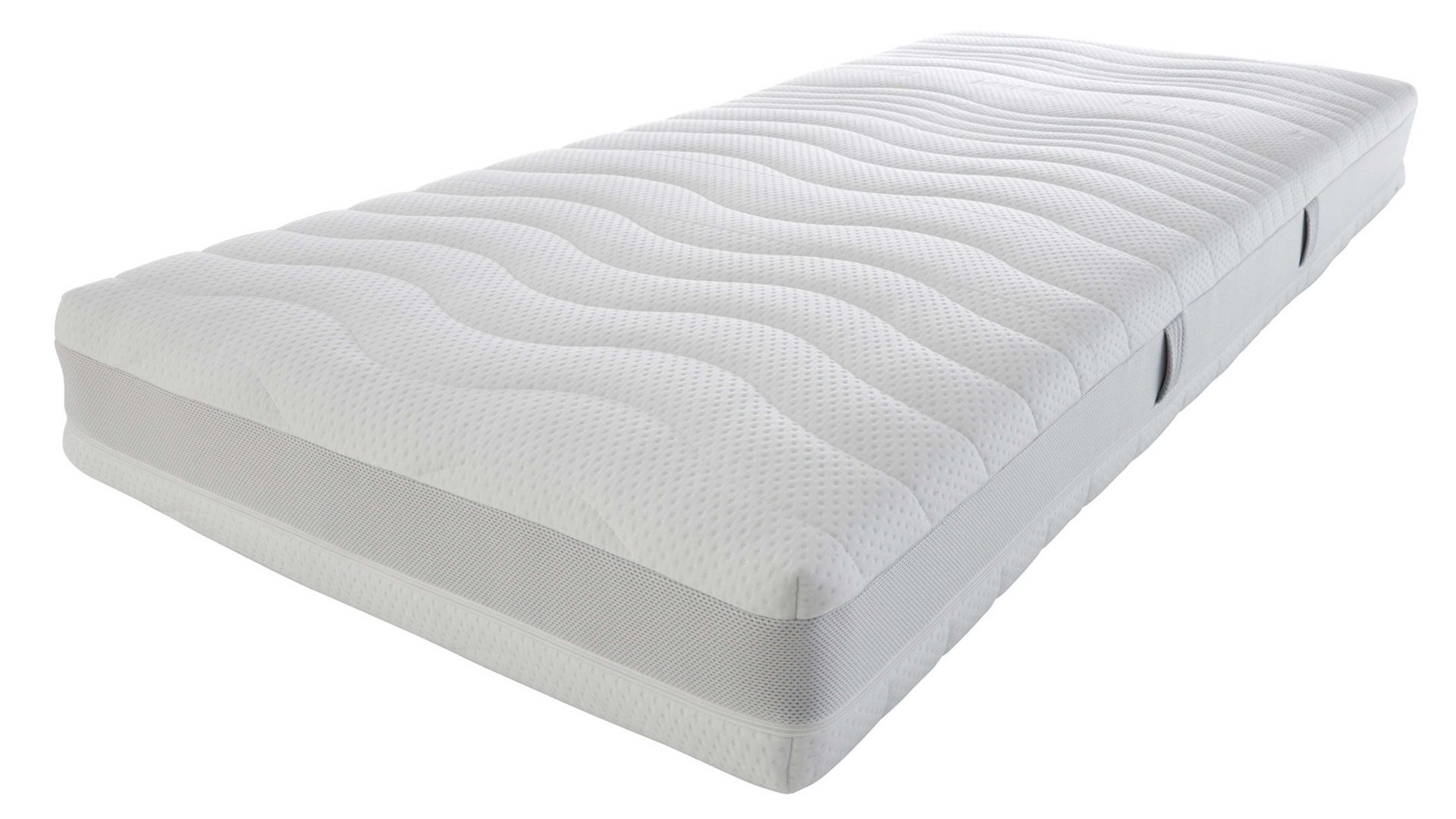 Federkernmatratze Interliving aus Stoff in Weiß Interliving Matratze Medikontur 1911 Taschenfederkern, H4 – Liegefläche ca. 80 x 190 cm