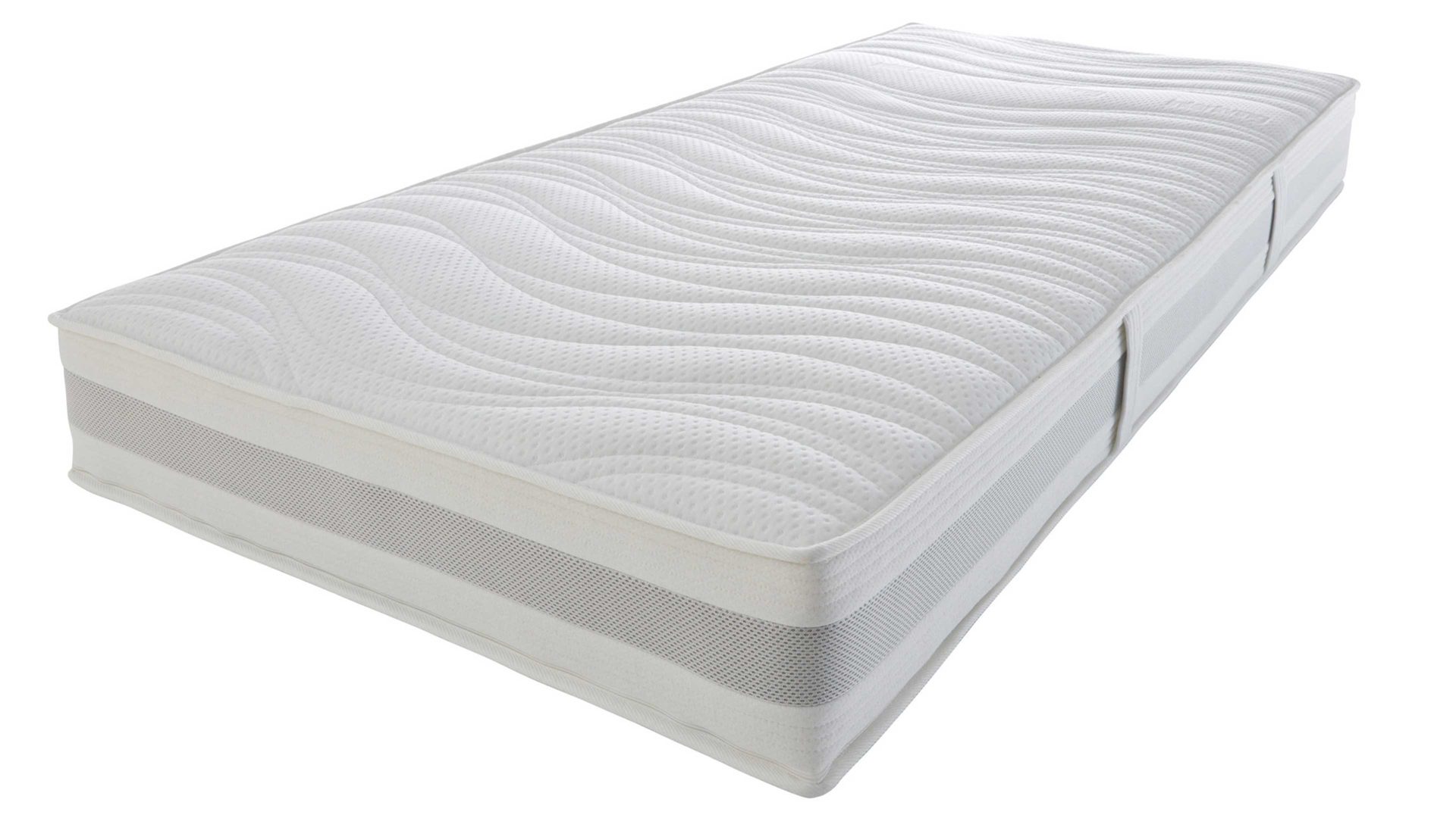 Kaltschaummatratze Interliving aus Stoff in Weiß Interliving Matratze Medikontur 1912 Kaltschaum, H3 – Liegefläche ca. 100 x 190 cm