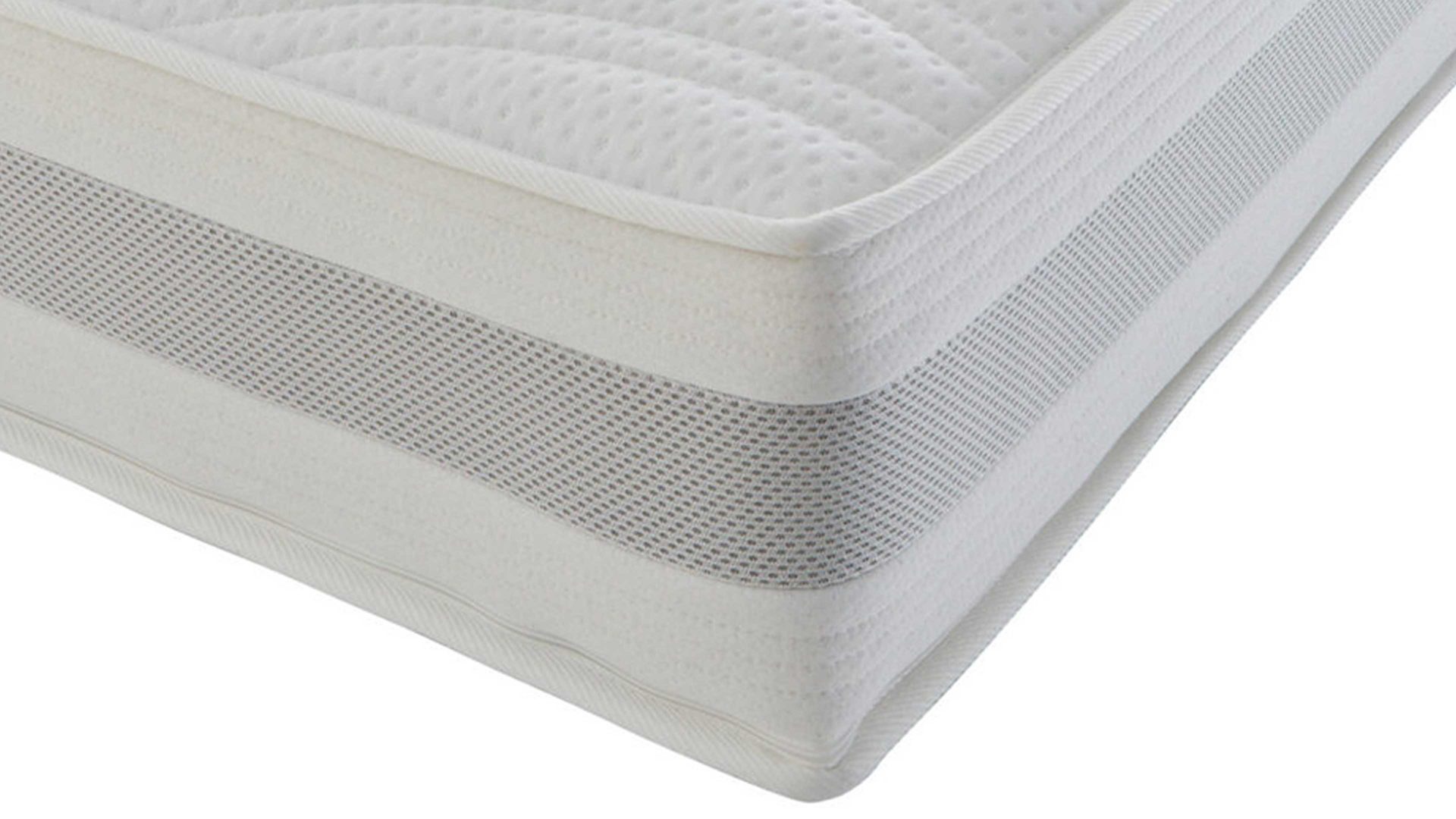 Kaltschaummatratze Interliving aus Stoff in Weiß Interliving Matratze Medikontur 1912 Kaltschaum, H2 – Liegefläche ca. 90 x 190 cm