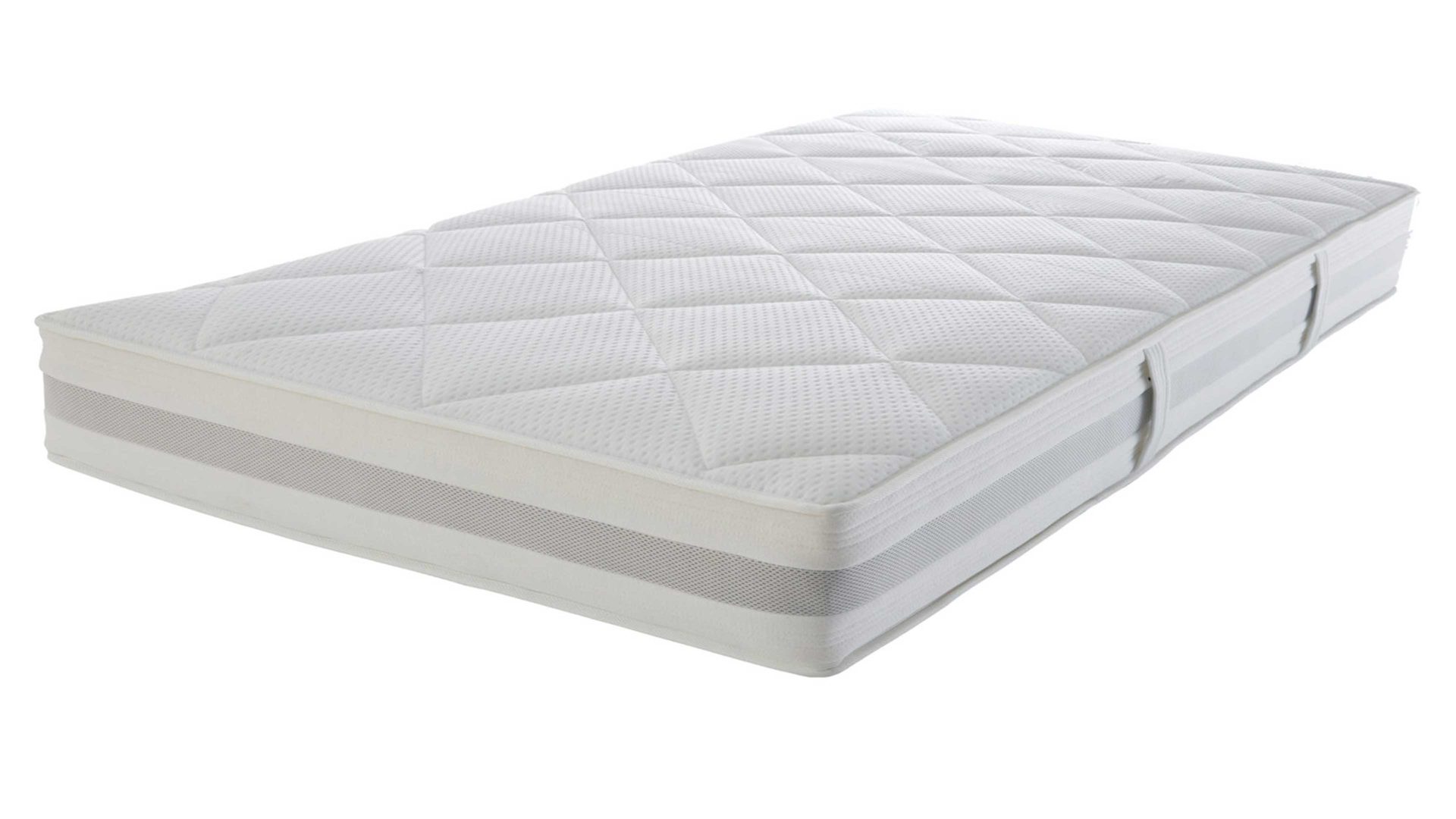 Federkernmatratze Interliving aus Stoff in Weiß Interliving Matratze Medikontur 1915 Taschenfederkern, H3 – Liegefläche ca. 140 x 200 cm