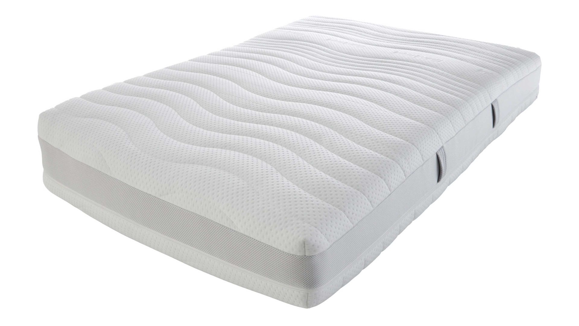 Federkernmatratze Interliving aus Stoff in Weiß Interliving Matratze Medikontur 1911 Taschenfederkern, H4 – Liegefläche ca. 120 x 200 cm