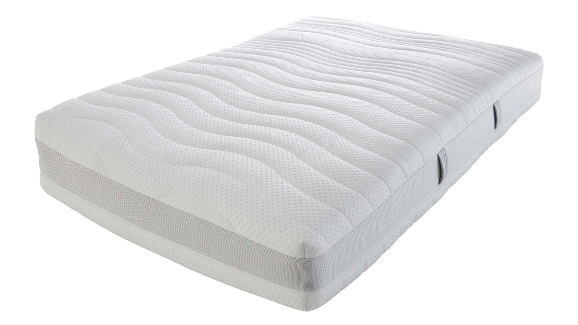 Federkernmatratze Interliving aus Stoff in Weiß Interliving Matratze Medikontur 1911 Taschenfederkern, H4 – Liegefläche ca. 160 x 200 cm