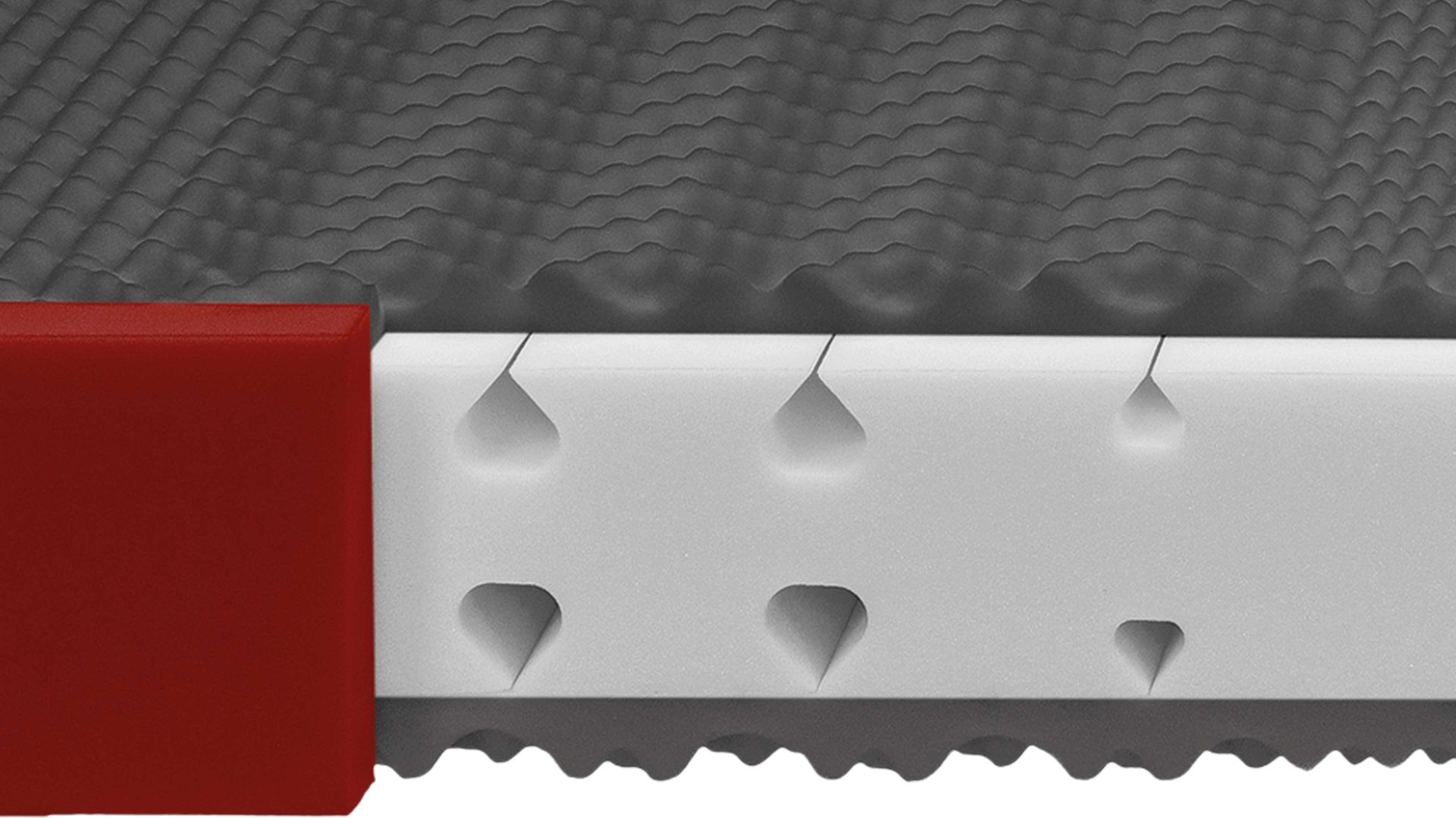 Kaltschaummatratze Interliving aus Stoff in Weiß Interliving Matratze Medikontur 1910 Kaltschaum, H4 – Liegefläche ca. 100 x 190 cm