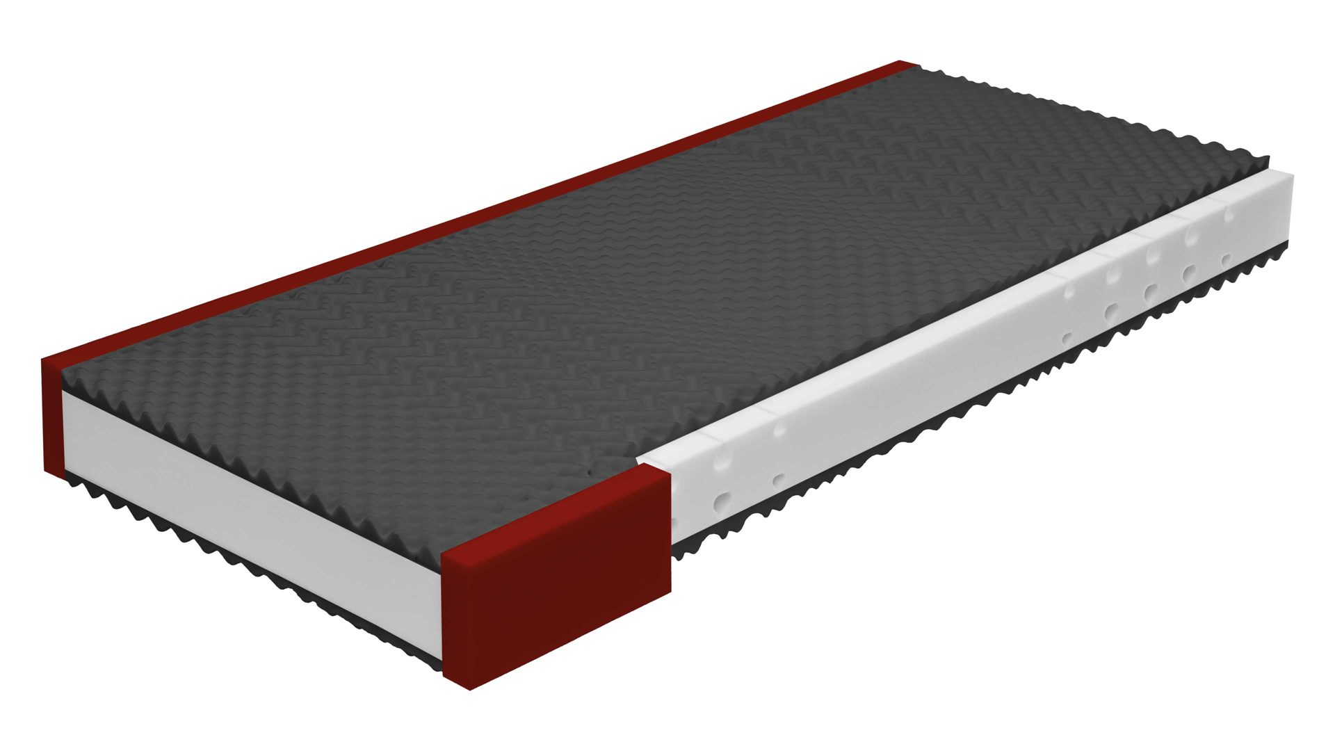 Kaltschaummatratze Interliving aus Stoff in Weiß Interliving Matratze Medikontur 1910 Kaltschaum, H4 – Liegefläche ca. 80 x 200 cm