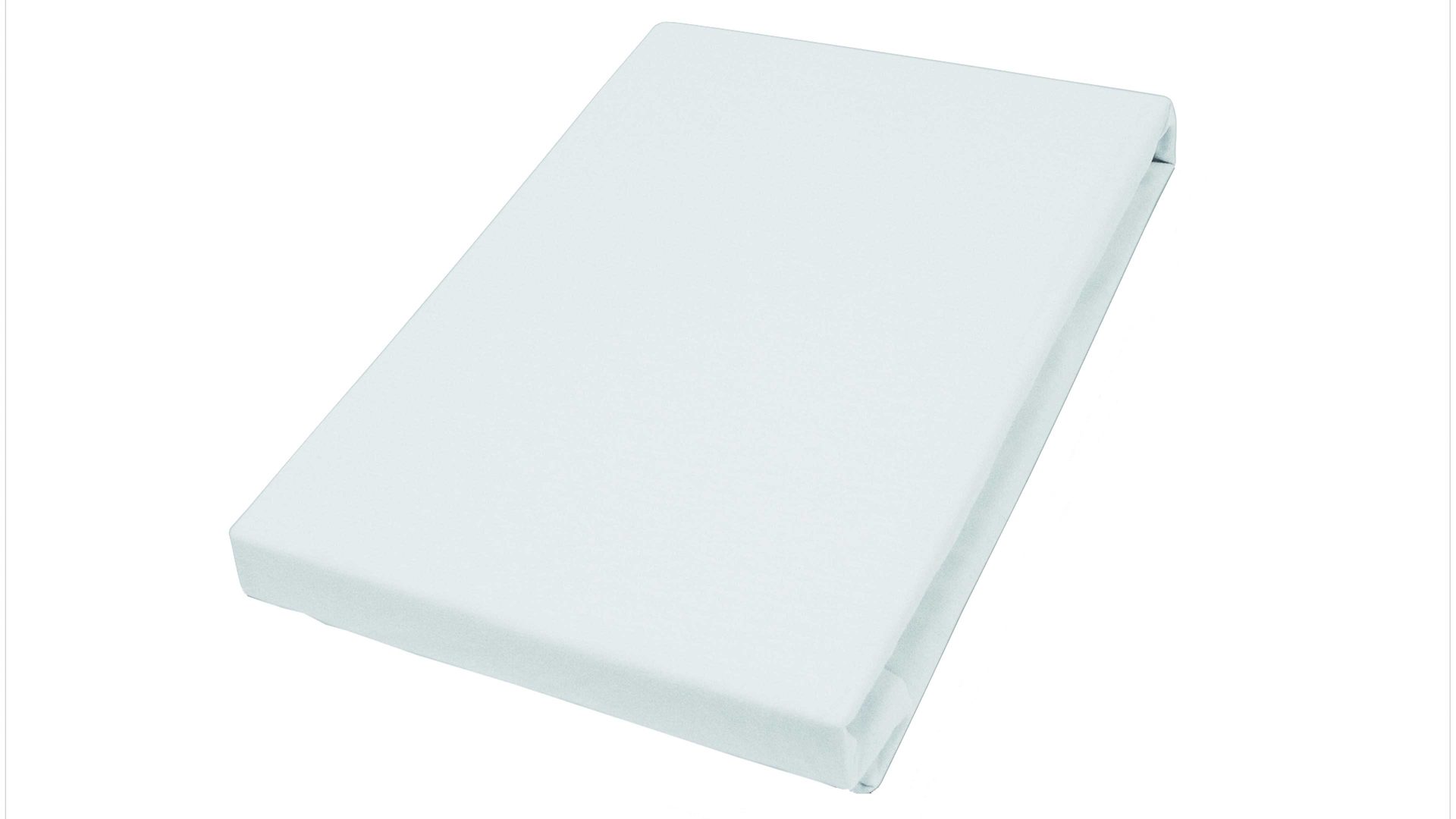 Spannbettlaken H. g. hahn haustextilien® aus Stoff in Weiß HAHN Spannbettlaken für Wasser- und Boxspringmatratzen weißer Baumwolljersey - ca. 190 x 200 cm