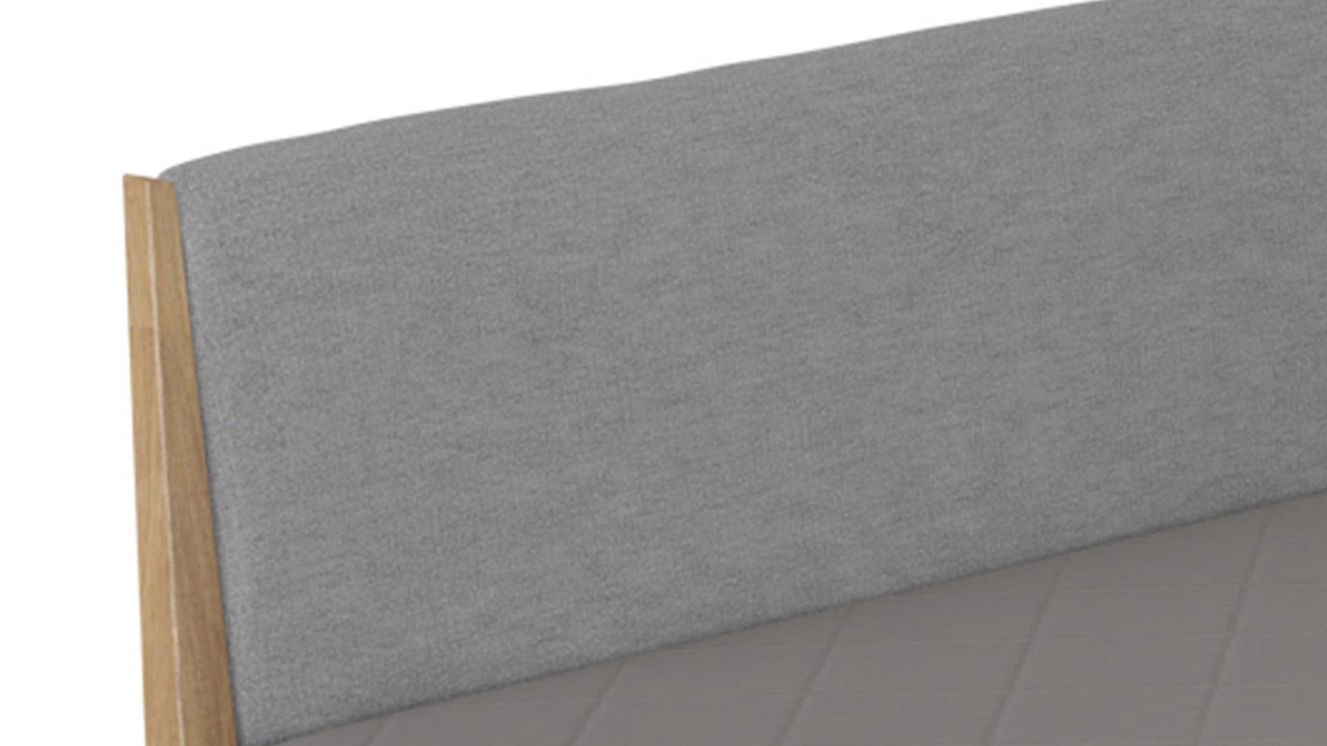Einzelbett Paidi aus Holz in Dunkelgrau PAIDI Bettgestell Sten Steingrau, Schiefergrau & Eiche – Liegefläche ca. 120 x 200 cm