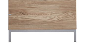 Babybett Paidi aus Holz in Hellgrau PAIDI Babyzimmerprogramm Benne - Bettgestell Kieselgrau & Montana Eiche – Liegefläche ca. 70 x 140 cm