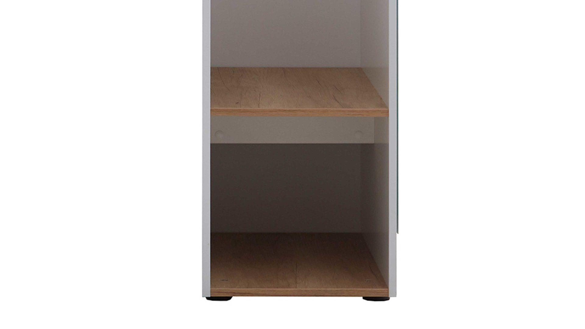 Garderobe Paidi aus Holz in Weiß PAIDI Babyzimmerprogramm Oscar - Garderobe Kreideweiß & Nebraska Eiche – ca. 64 x 206 cm