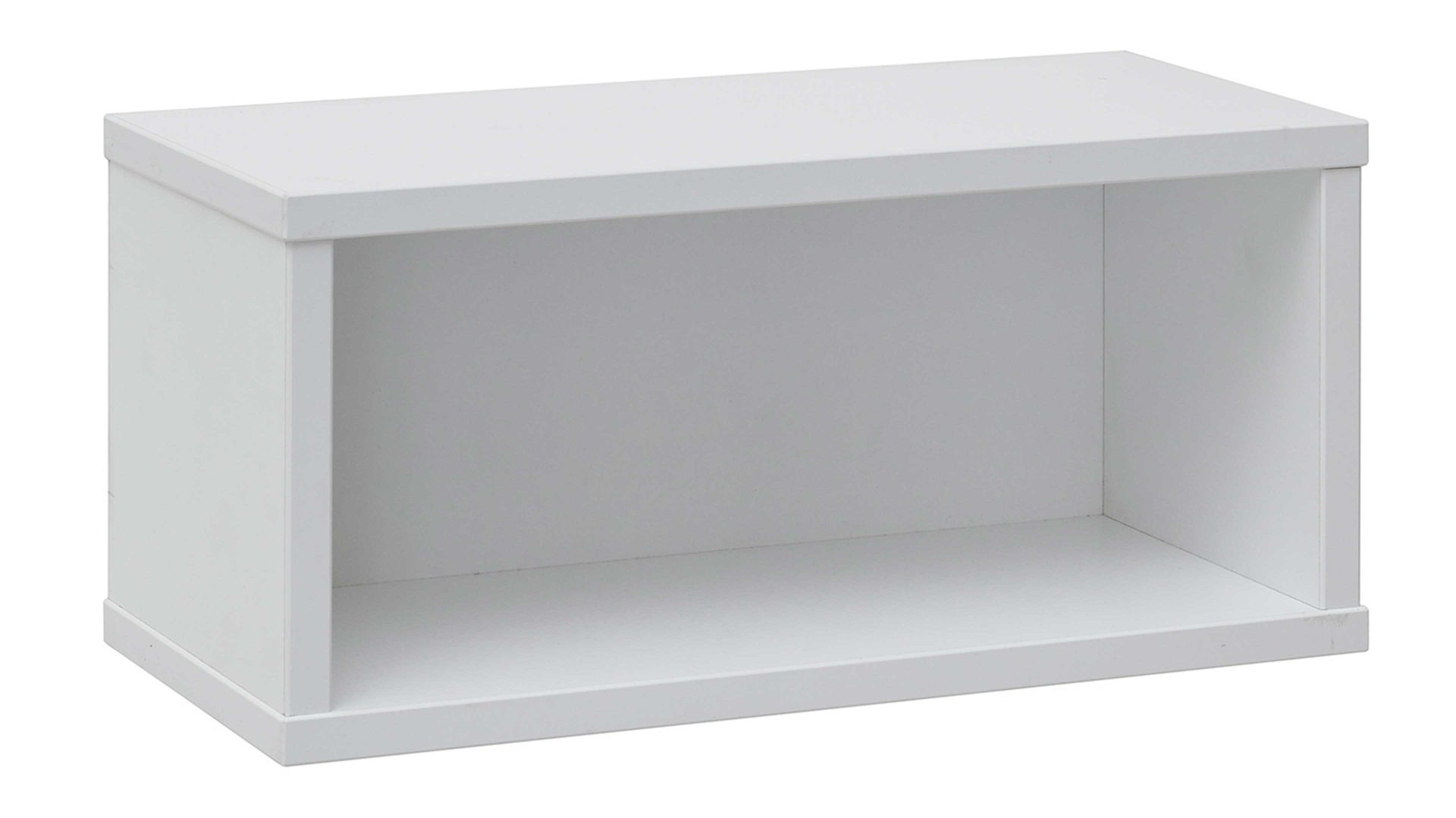 Wandregal Paidi aus Holz in Weiß PAIDI Jugendzimmerprogramm Oscar - Wandbox Kreideweiß – ca. 40 x 19 x 19 cm