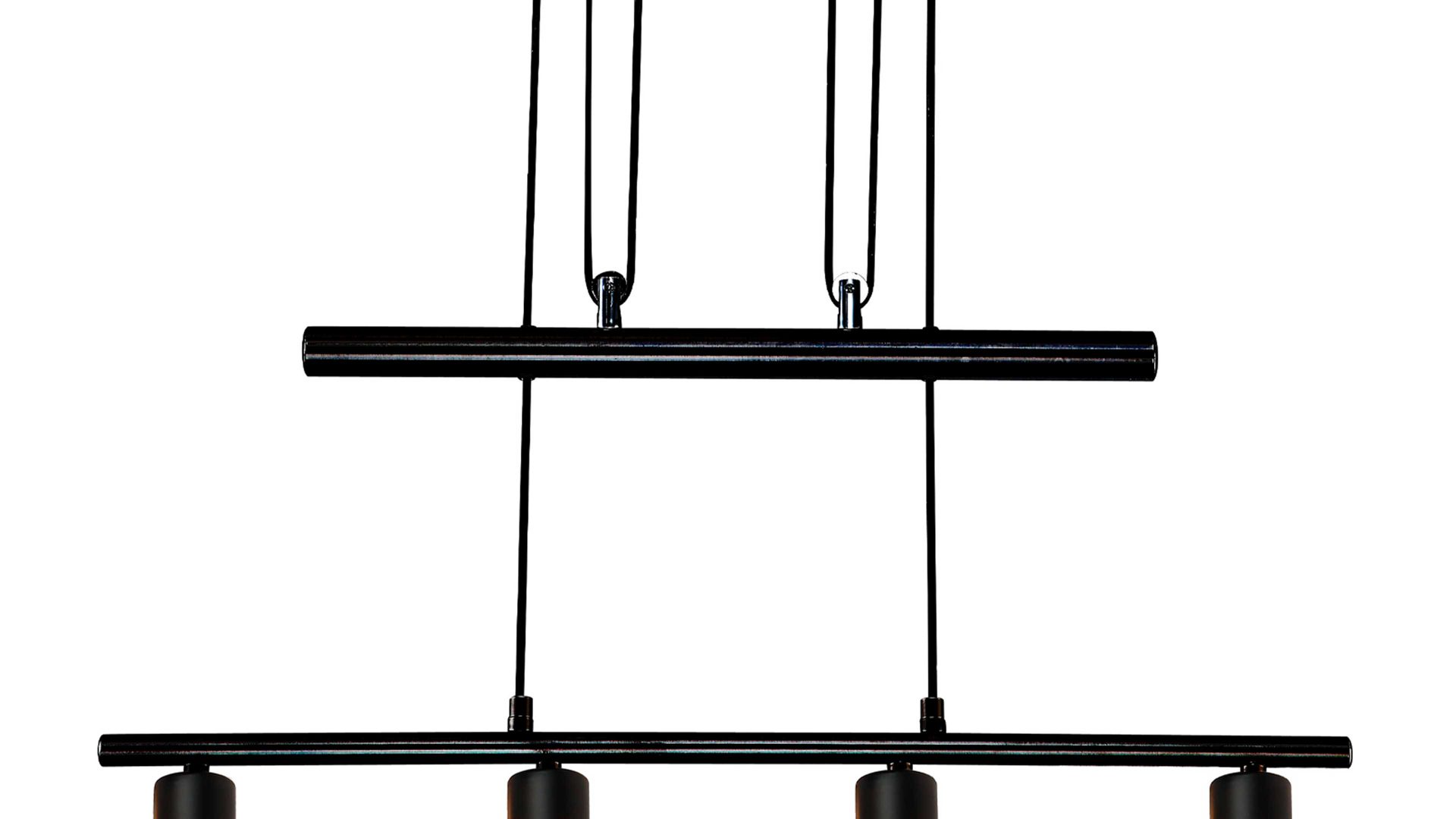 Pendelleuchte Globo lighting aus Metall in Schwarz GLOBO Hängelampe Tunno Blattgold & Metall – Länge ca. 70 cm