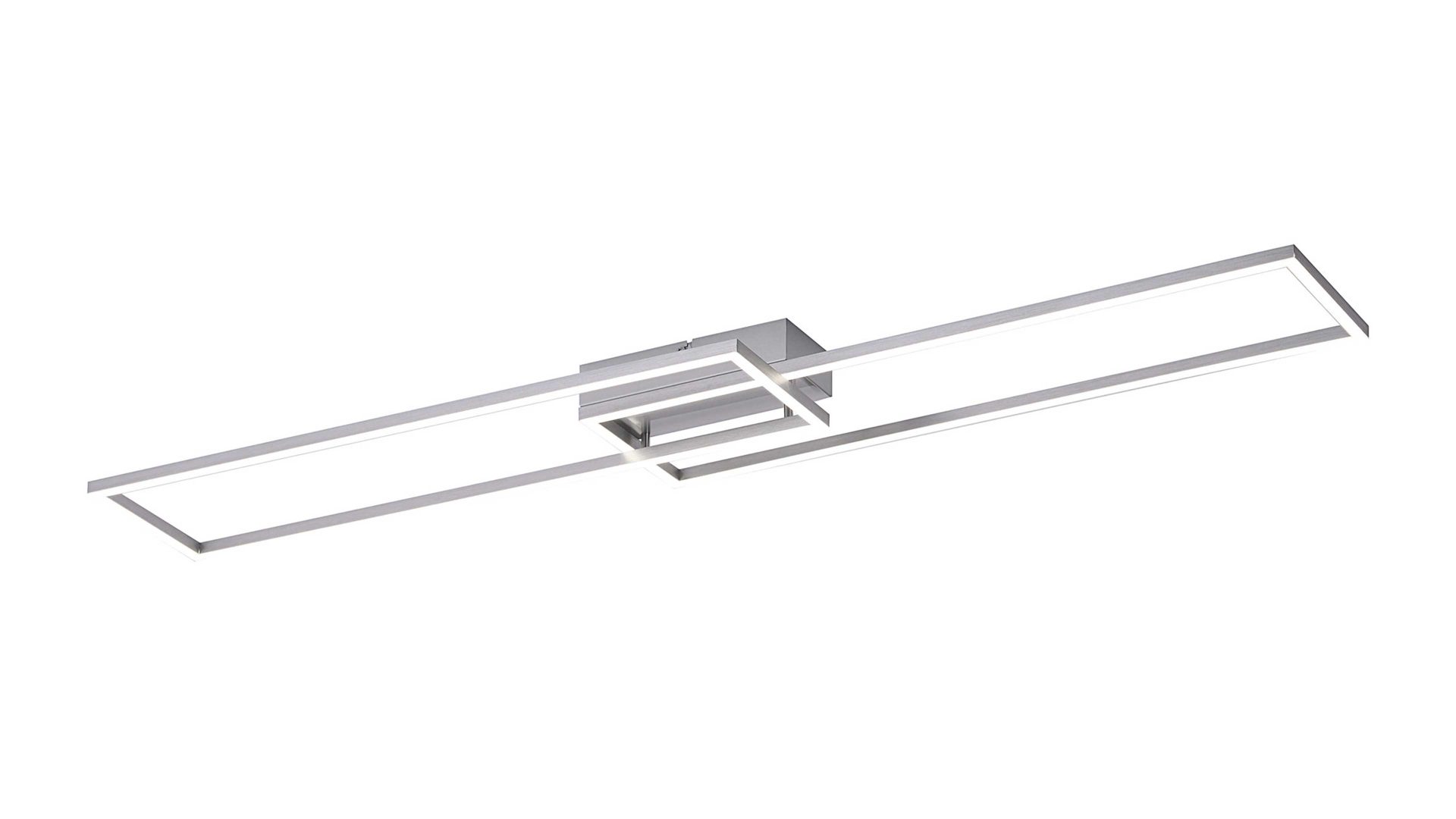 Deckenleuchte Just light. (leuchtendirekt) aus Metall in Metallfarben JUST LIGHT. Deckenlampe Iven Stahl – Länge ca. 110 cm