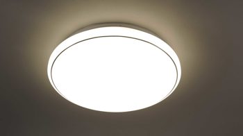 Deckenleuchte Just light. (leuchtendirekt) aus Kunststoff in Weiß JUST LIGHT. Deckenlampe Jupiter Sternenhimmeloptik – Durchmesser ca. 59 cm