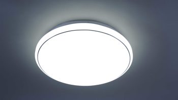 Deckenleuchte Just light. (leuchtendirekt) aus Kunststoff in Weiß JUST LIGHT. Deckenlampe Jupiter Sternenhimmeloptik – Durchmesser ca. 59 cm