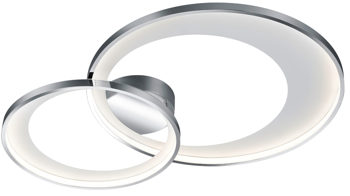 Deckenleuchte Trio leuchten aus Metall in Metallfarben Trio Deckenlampe Granada Chrom – ca. 85 x 60 cm