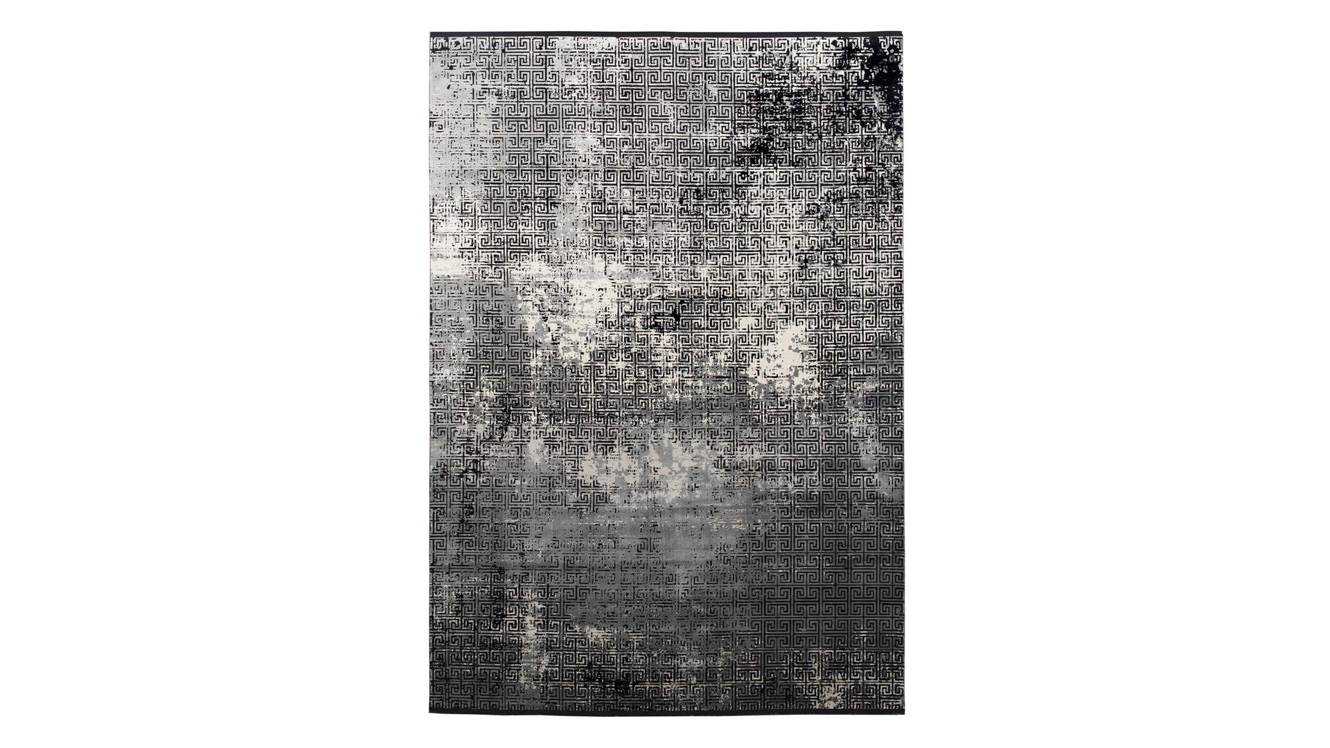 Handwebteppich Interliving aus Mischgewebe in Schwarz Interliving Teppich Serie L-8620 Mischgewebe - ca. 67 x 130 cm