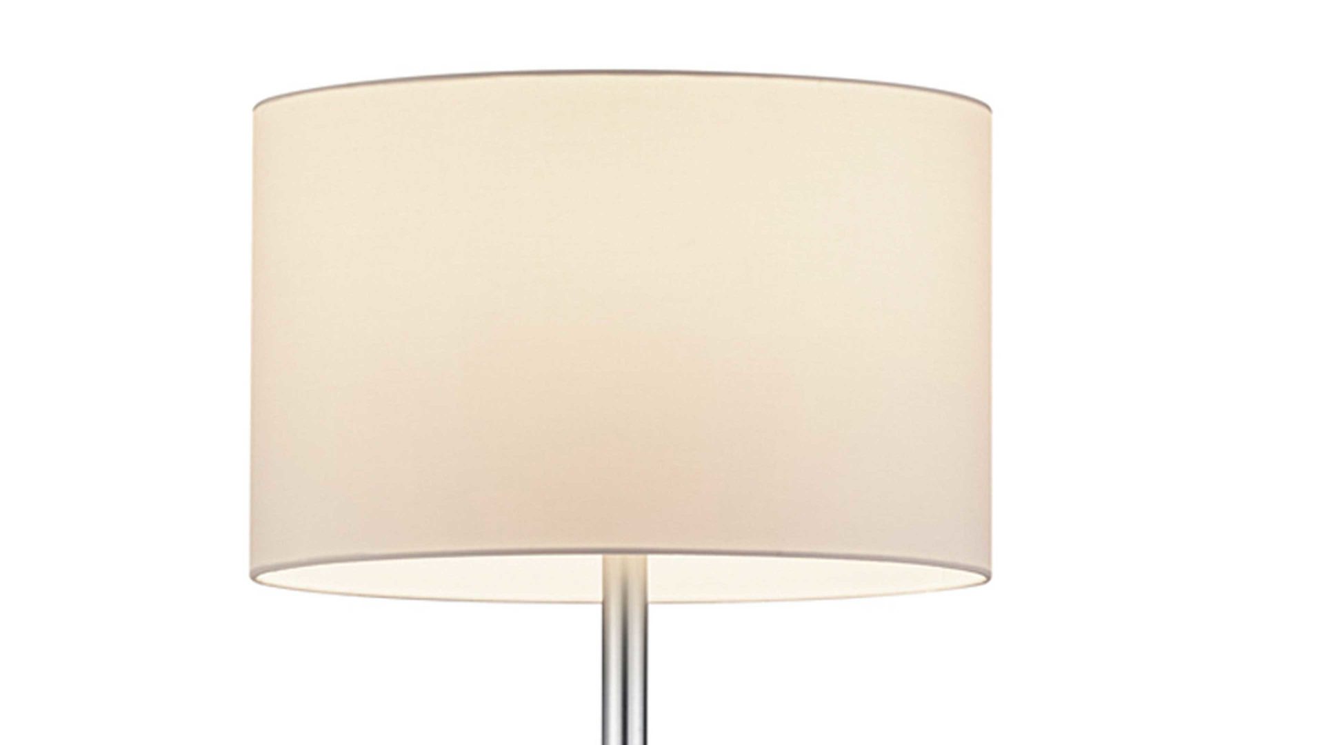 Stehleuchte Trio lighting for you aus Stoff in Metallfarben Trio Stehlampe Hotel Nickel matt & Stoff – Höhe ca. 170 cm