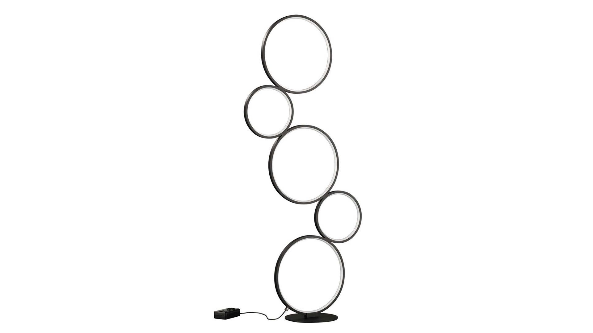 Stehleuchte Trio lighting for you aus Metall in Schwarz Trio Stehlampe Rondo mattschwarzes Metall – Höhe ca. 115 cm