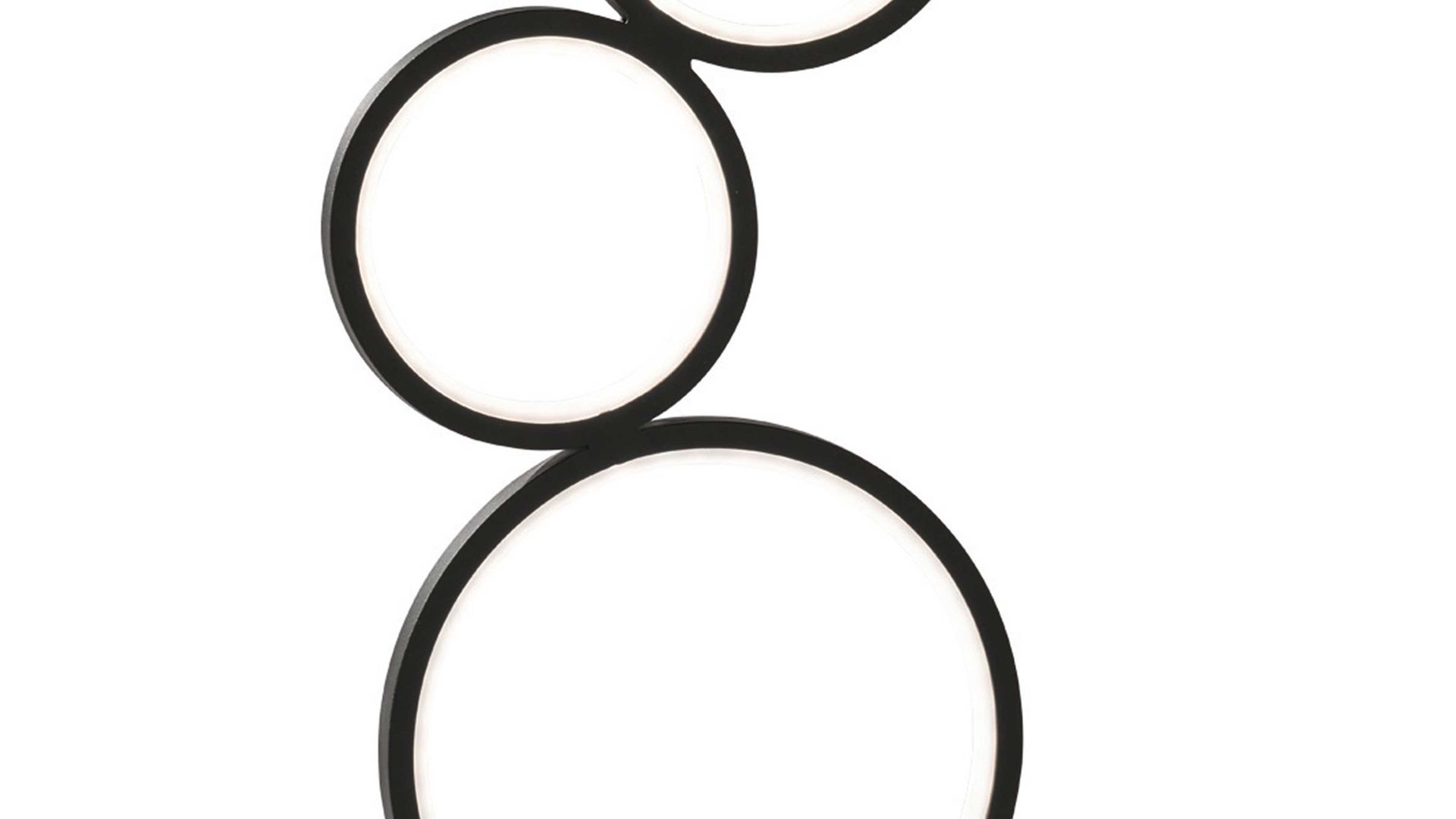 Tischleuchte Trio lighting for you aus Metall in Schwarz Trio Tischlampe Rondo mattschwarzes Metall – Höhe ca. 45 cm