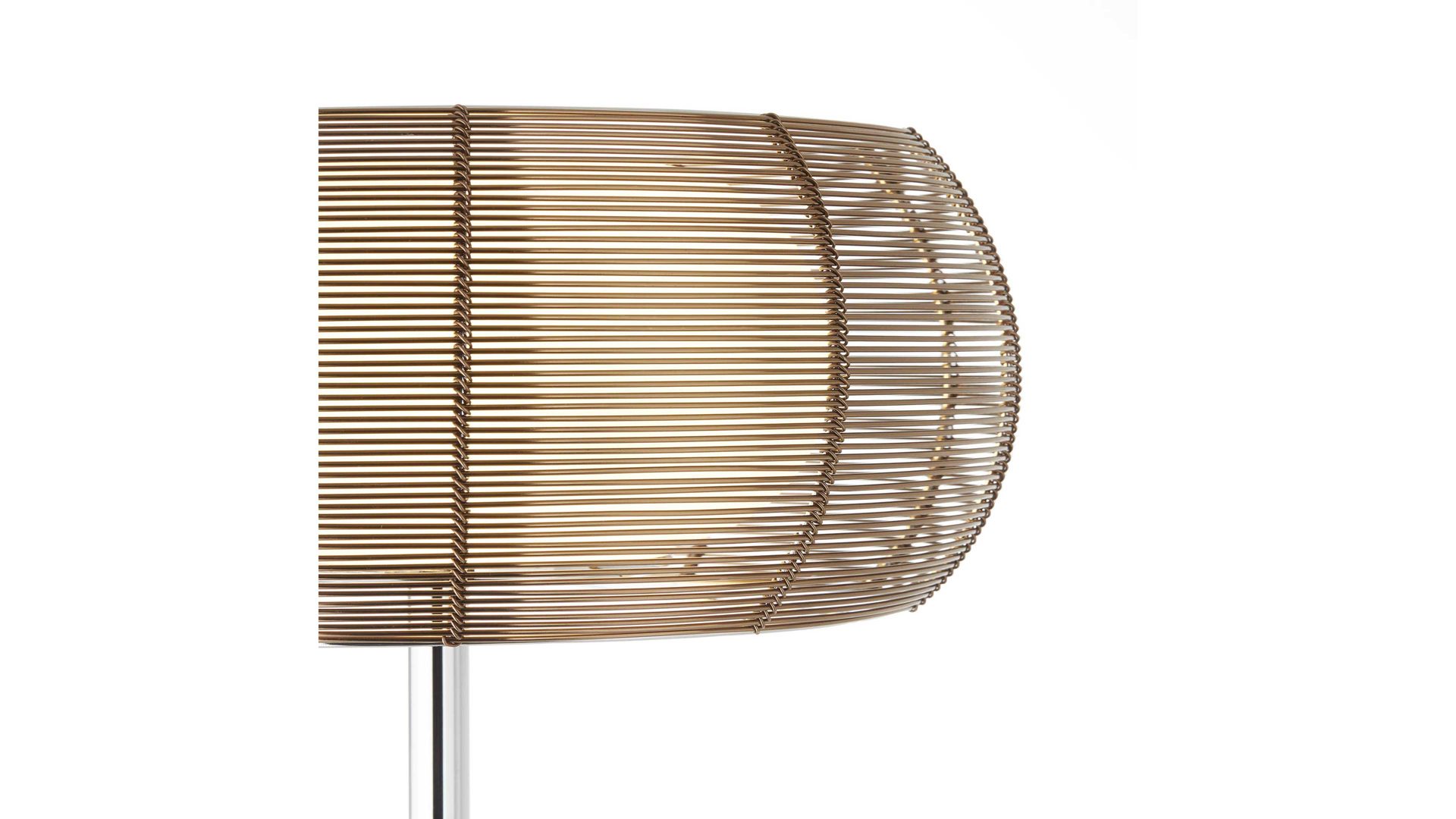 Stehleuchte Brilliant aus Metall in Metallfarben Brilliant Stehlampe Relax bronzefarbener Stahldraht & Glas – Höhe ca. 162 cm