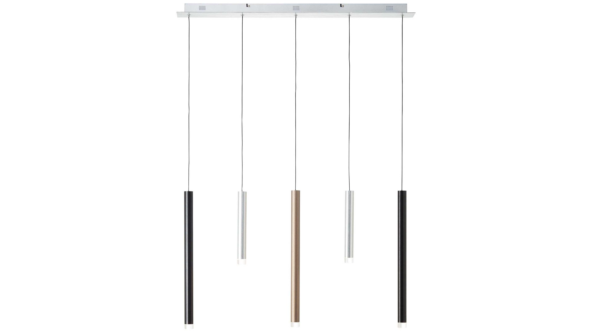 Pendelleuchte Brilliant aus Metall in Braun Brilliant Pendellampe Cembalo Aluminium & Acryl – Länge ca. 89 cm