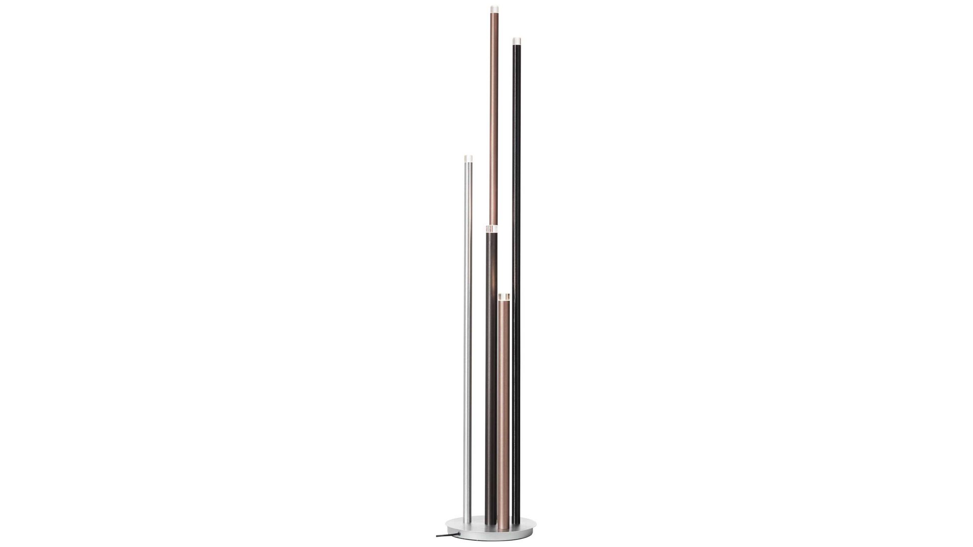 Stehleuchte Brilliant aus Metall in Braun Brilliant Stehlampe Cembalo Aluminium & Acryl – Höhe ca. 155 cm