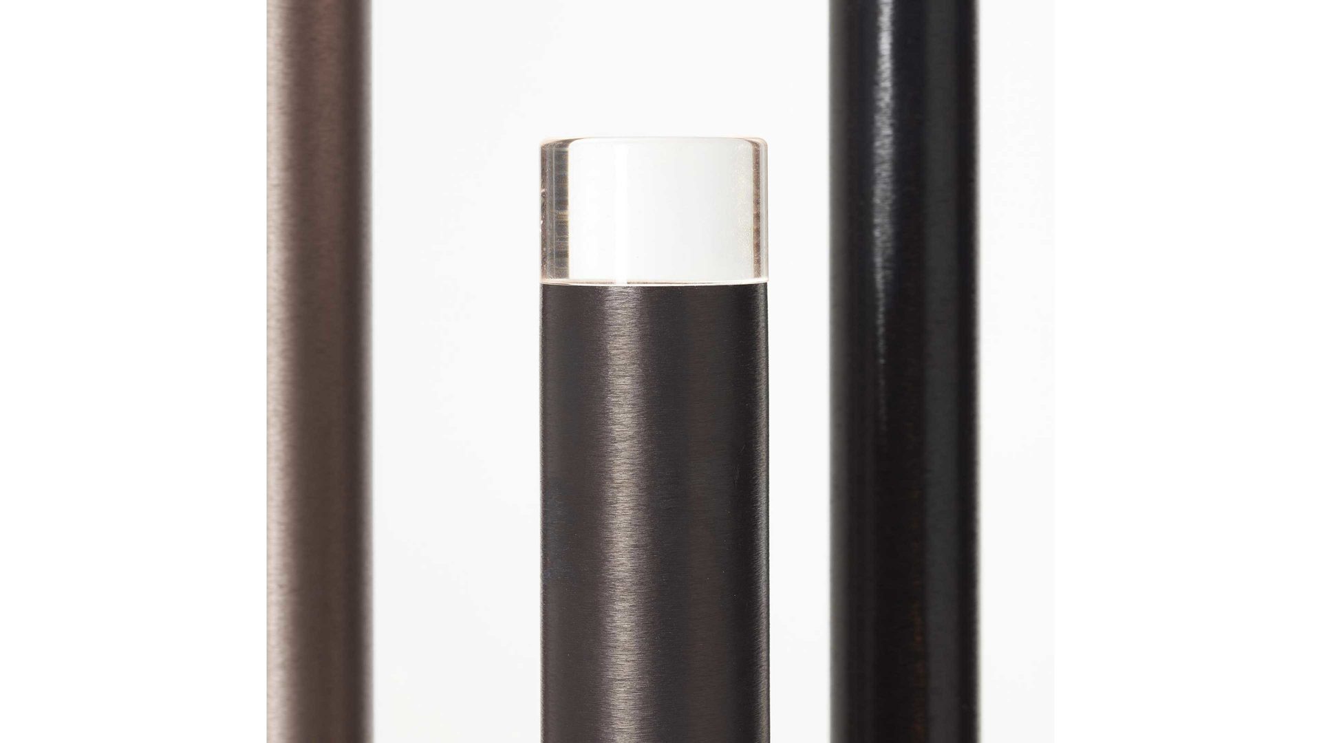 Stehleuchte Brilliant aus Metall in Braun Brilliant Stehlampe Cembalo Aluminium & Acryl – Höhe ca. 155 cm