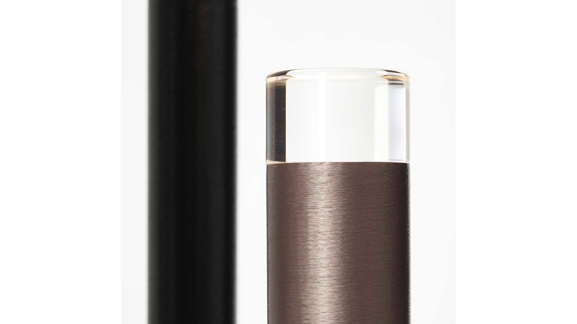 Stehleuchte Brilliant aus Metall in Braun Brilliant Stehlampe Cembalo Aluminium & Acryl – Höhe ca. 155 cm