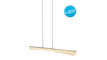 Pendelleuchte Näve aus Kunststoff in Weiß näve LED-Pendelleuchte Bones 2 Acrylglas & Chrom – Höhe ca. 38 cm