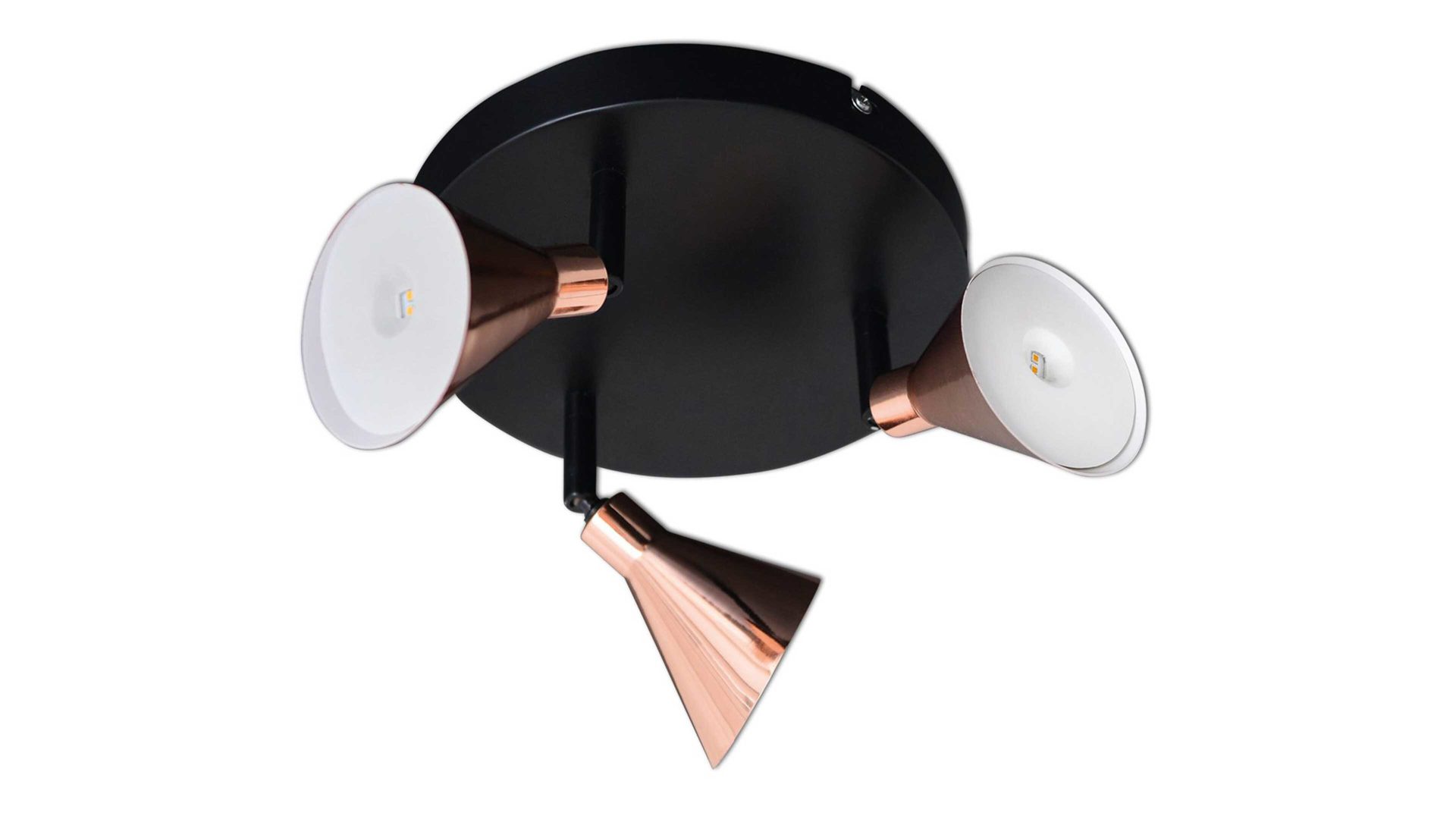 Strahler / Spot Näve aus Metall in Metallfarben näve LED-Wand- und Deckenspot Pinhead kupferfarbenes Metall – Durchmesser ca. 38 cm