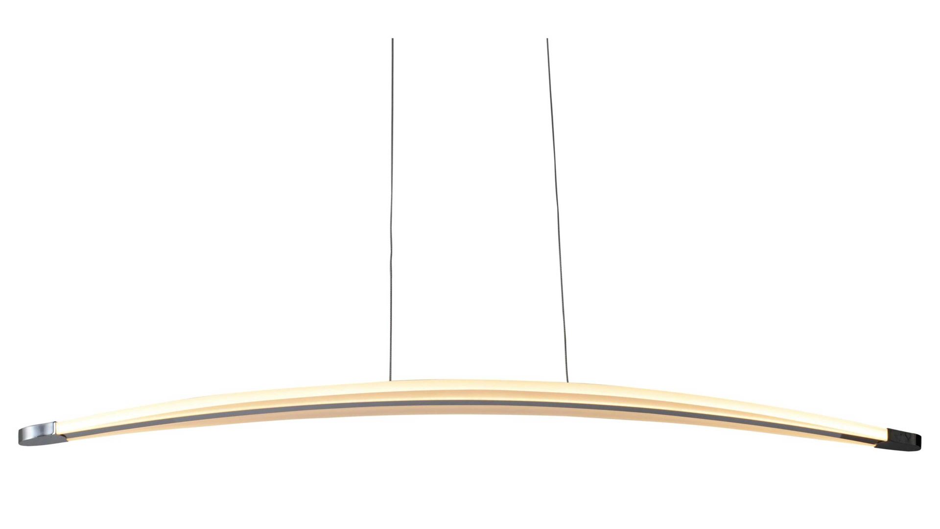 Pendelleuchte Näve aus Metall in Metallfarben näve LED-Hängelampe Bowie Chrom & Acryl – Länge ca. 100 cm