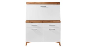 Sekretär Innostyle aus Holz in Holzfarben Sekretär Secret Eiche Altholz & Weiß