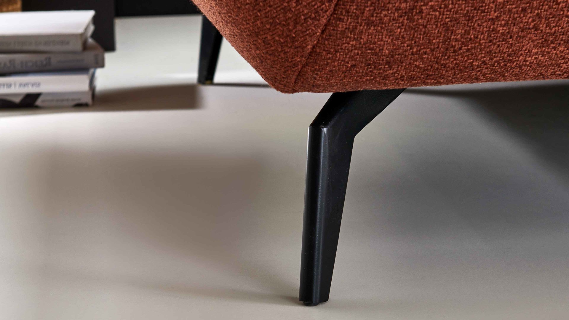 Bigsofa KAWOO aus Stoff in Orange KAWOO Polsterprogramm New Jersey - Megasofa kupferfarbener Bezug Portofino 126 - Breite ca. 260 cm