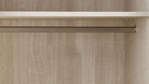 Kleiderschrank Wiemann | oeseder aus Holz in Dunkelgrau Kleiderschrankprogramm Phoenix – Kleiderschrank Lava & Schwarz - drei Türen, Breite ca. 225 cm