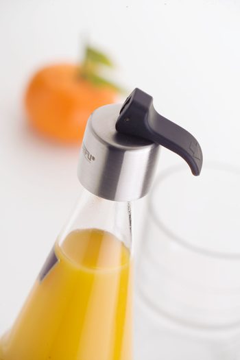 Küchenhelfer Gefu aus Kunststoff in Silber Schwarz GEFU Flaschenverschluss hochwertiger Edelstahl & Kunststoff