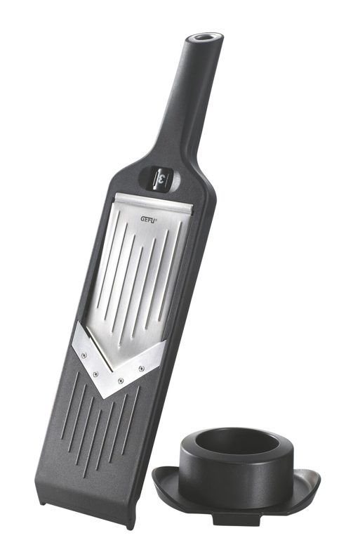 Küchenhelfer Gefu aus Kunststoff in Schwarz GEFU V-Hobel Edelstahl, japanischer Klingenstahl & Kunststoff