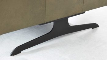 Möbelfuß Interliving aus Metall in Schwarz Interliving Sofa Serie 4400 - Metallkufe S352 mattschwarzes Metall - passend für Hocker