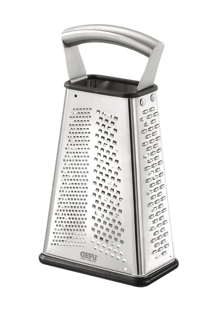 Küchenhelfer Gefu aus Kunststoff in Silber GEFU Vierkantreibe silber - hochwertiger Edelstahl, Vier Reibeflächen