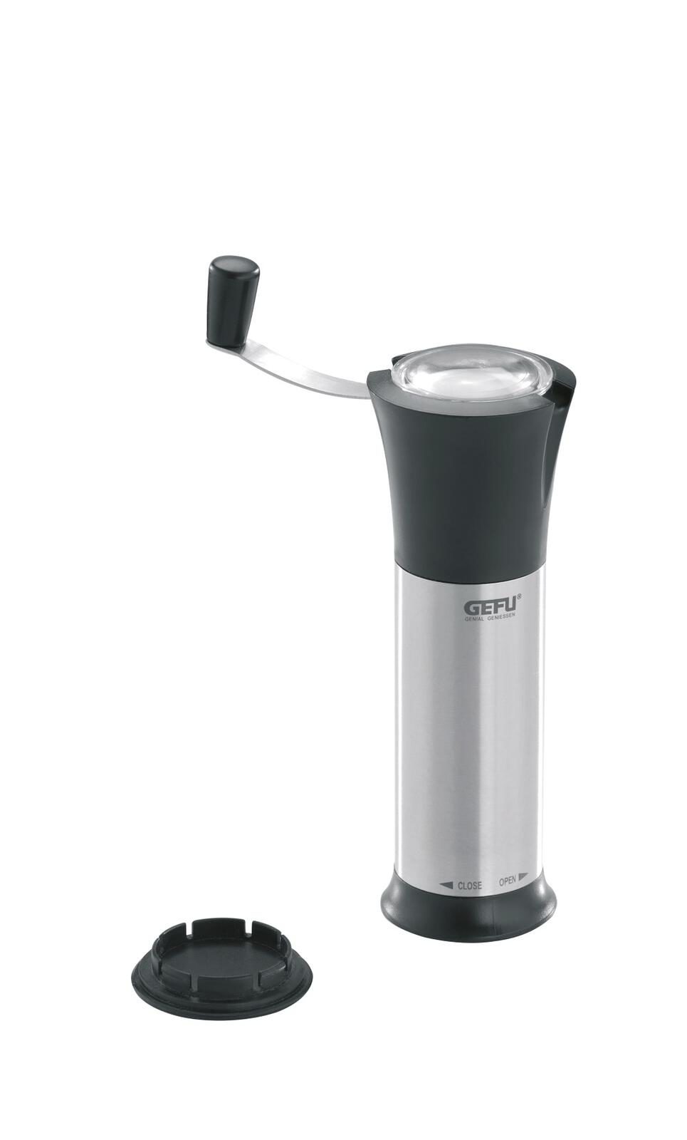 Küchenhelfer Gefu aus Kunststoff in Silber Schwarz GEFU Muskatmühle aus hochwertigem Edelstahl & Kunststoff