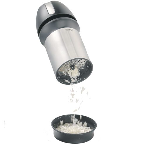 Küchenhelfer Gefu aus Kunststoff in Silber Schwarz GEFU Käsereibe aus hochwertigem Edelstahl & Kunststoff