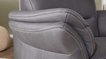 Polstersessel modulmaster aus Stoff in Grau Modulmaster MM-ZE1049 - Polstersessel graue Mikrofaser Mammut & Metallfüße